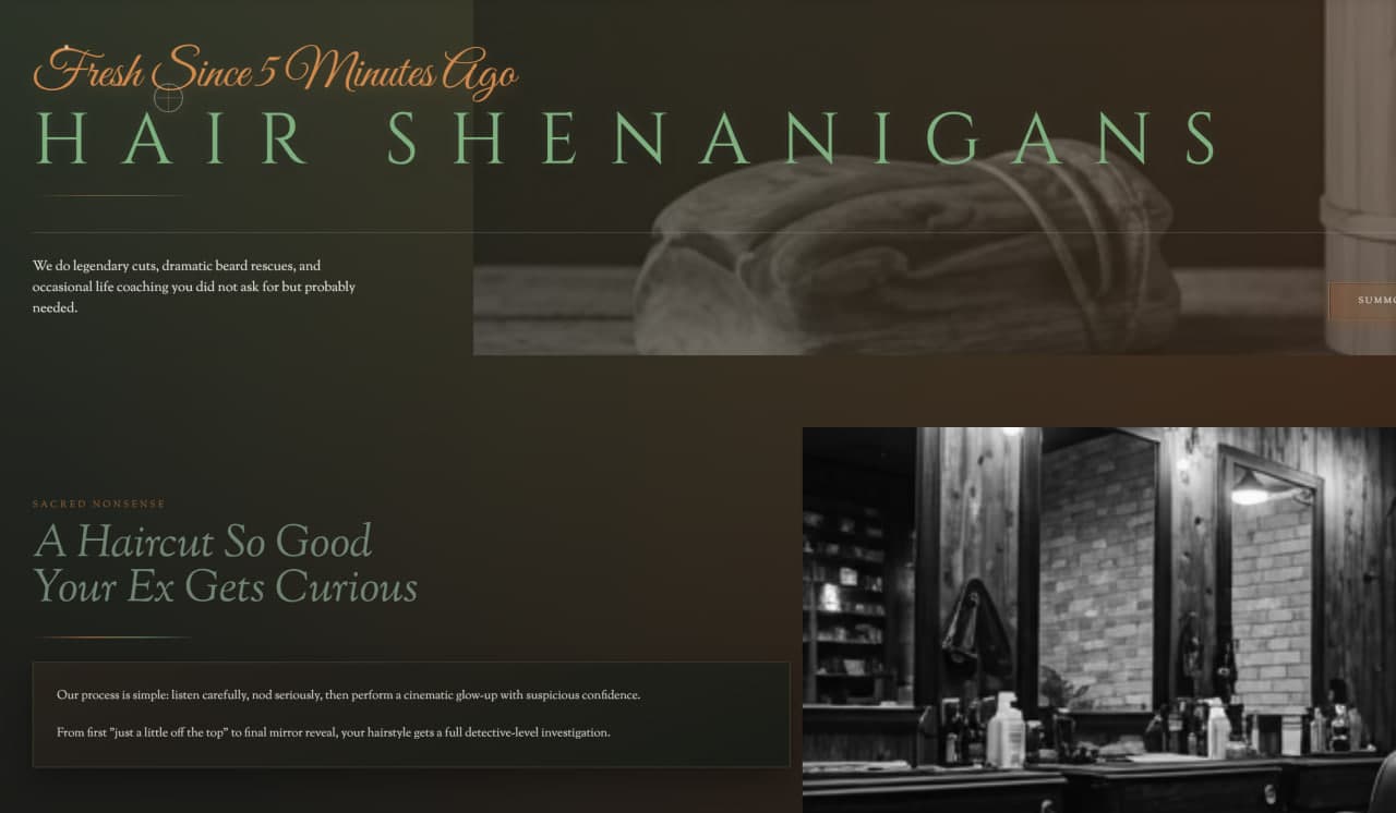 Portfolio Site Barbershop